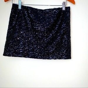 Oliviaceous Skirt Mini black beaded sparkle